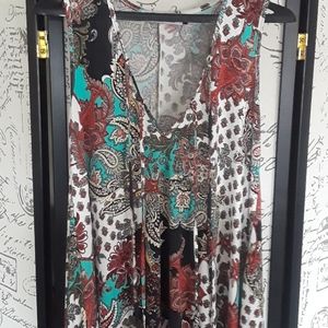 Multicolored paisley dress